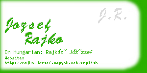 jozsef rajko business card